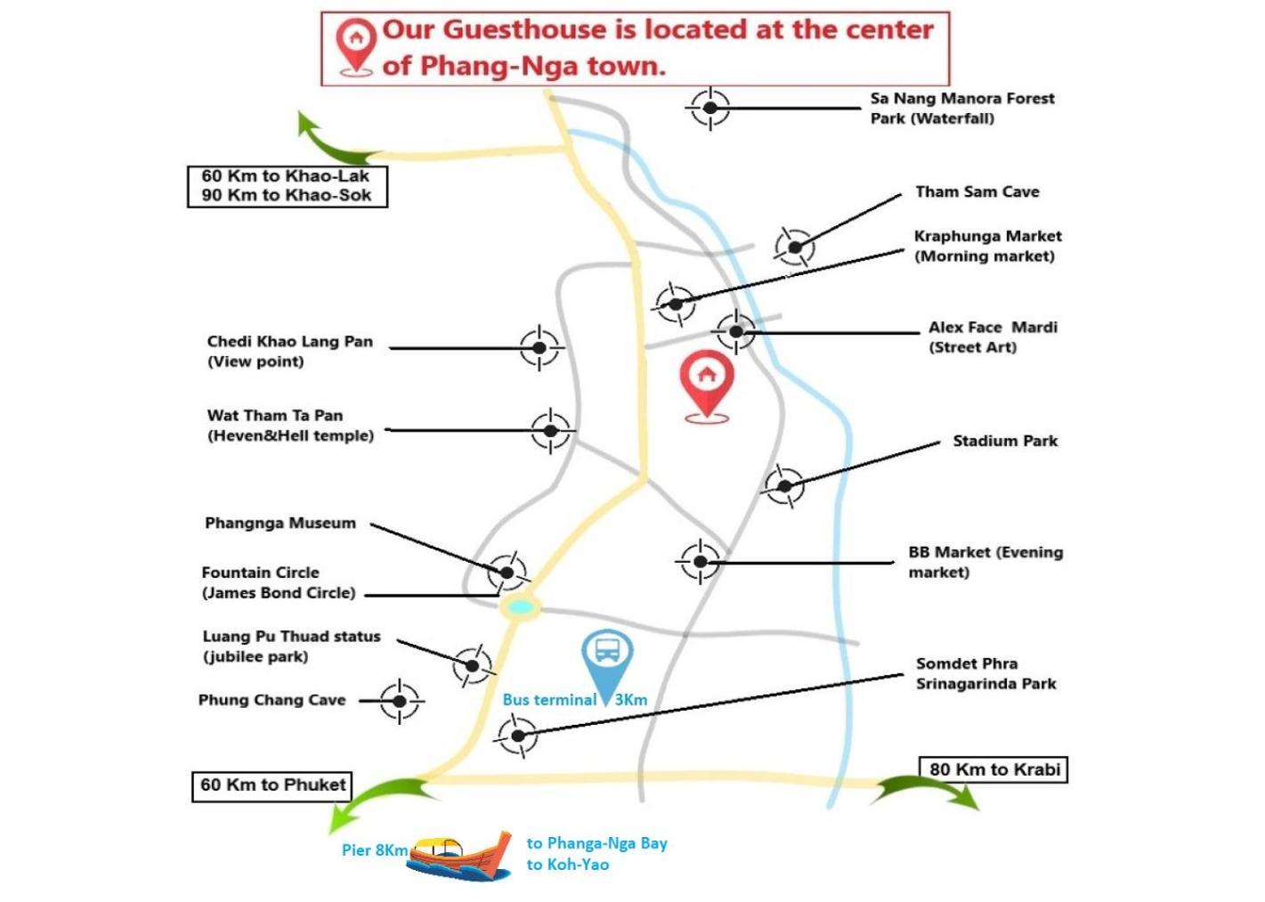 Guesthouse 88 Панг Нга Екстериор снимка